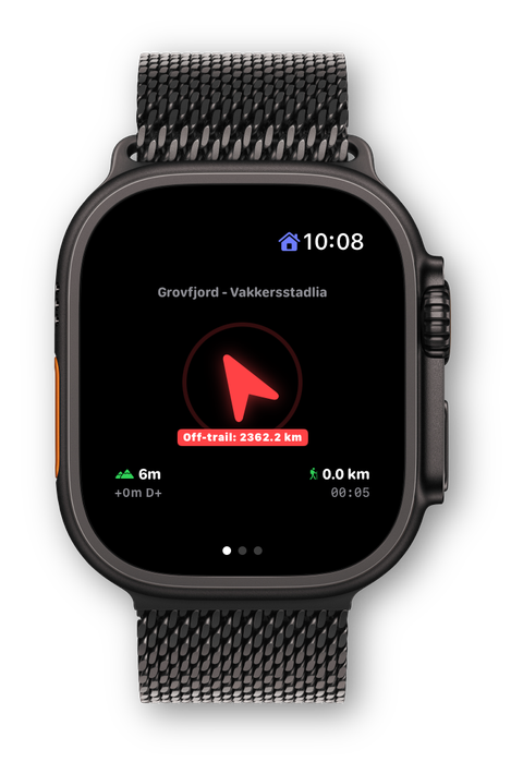 Application Apple Watch Ultra YourTrail