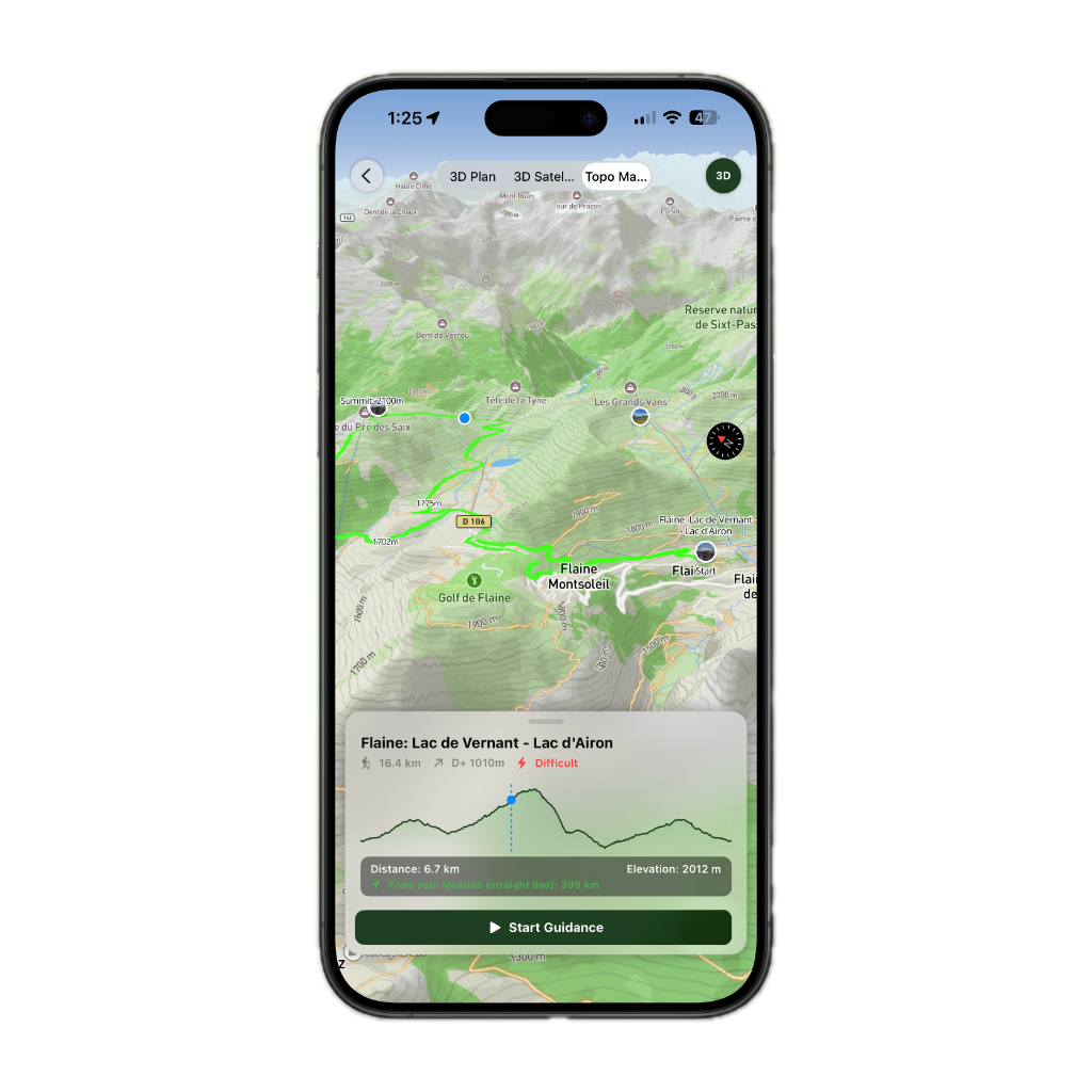 YourTrail Carte Topo 3D & Navigation GPX